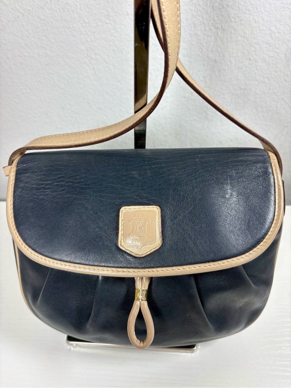 Celine Vintage Calfskin Bag~ Dark Blue